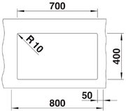 Мойка Бланко ROTAN 700-U Silgranit антрацит фото 4 в Санкт-Петербурге Мойка Blanco ROTAN 700-U Silgranit антрацит фото 4 в Санкт-Петербурге