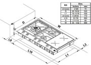 Газо-электрическая панель Bertazzoni PM36 3 I0 X фото 4 в Санкт-Петербурге