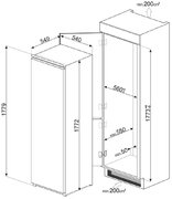 Встраиваемый холодильник Smeg S8L1721F фото 2 в Санкт-Петербурге