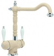 Смеситель Франке Old England бежевый (с двумя ручками) фото в Санкт-Петербурге Смеситель Franke Old England бежевый (с двумя ручками) фото в Санкт-Петербурге