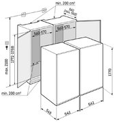 Встраиваемый холодильник Liebherr IXRFS 5125 (SIFNSe 5128 + IRBSd 5120) фото 4 в Санкт-Петербурге