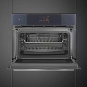 Компактный духовой шкаф с пароваркой шкаф Smeg SO4104APG фото 4 в Санкт-Петербурге