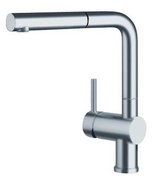 Смеситель Blanco Linus-S рычаг слева нержавеющая сталь фото в Санкт-Петербурге