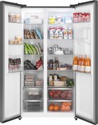 Отдельностоящий холодильник с инвертором и подачей воды Weissgauff WSBS 590 Inverter NoFrost Water Dispenser Grey фото 3 в Санкт-Петербурге