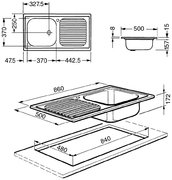 Мойка Смег LX861D-2 фото 2 в Санкт-Петербурге Мойка Smeg LX861D-2 фото 2 в Санкт-Петербурге