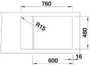 Мойка BLANCO ELON XL 6 S мягкий белый, клапан-автомат фото 3 в Санкт-Петербурге