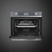 Духовой шкаф комбинированный с пароваркой Smeg SF4102VCS фото 3 в Санкт-Петербурге