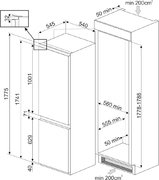 Встраиваемый холодильник Smeg C8175TNE фото 4 в Санкт-Петербурге