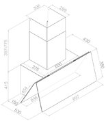 Вытяжка Pando P-725/90 CR.BLANCO V.850 ECO SEC PLUS фото 2 в Санкт-Петербурге