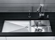 Мойка Blanco Zerox 400/550-T-U чаша слева нержавеющая сталь фото 2 в Санкт-Петербурге