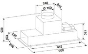 Встраиваемая вытяжка Fulgor Milano FBHD 900 PT X фото 3 в Санкт-Петербурге