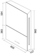 Вытяжка Falmec Ghost 60 (600) P.E black фото 3 в Санкт-Петербурге