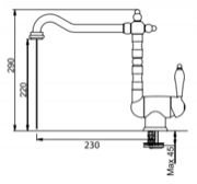 Смеситель Франке Old England бронза (с одной ручкой) фото 4 в Санкт-Петербурге Смеситель Franke Old England бронза (с одной ручкой) фото 4 в Санкт-Петербурге