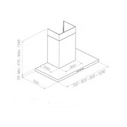 Вытяжка Pando P-401/120 IX 1250 ECO SEC фото 3 в Санкт-Петербурге