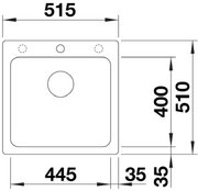 Мойка BLANCO NAYA 5 Silgranit кофе фото 2 в Санкт-Петербурге