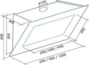 Вытяжка Falmec Quasar 120 Vetro (800) STEC gray фото 3 в Санкт-Петербурге