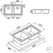 Мойка Смег LMN862 фото 2 в Санкт-Петербурге Мойка Smeg LMN862 фото 2 в Санкт-Петербурге