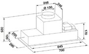 Встраиваемая вытяжка Fulgor Milano FBHD 700 PT X фото 3 в Санкт-Петербурге