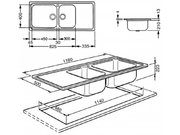 Мойка Смег LX116S-2 фото 3 в Санкт-Петербурге Мойка Smeg LX116S-2 фото 3 в Санкт-Петербурге