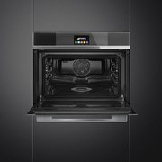 Компактный духовой шкаф с пароваркой Smeg SF4104VCN фото 3 в Санкт-Петербурге