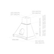 Вытяжка ELICA MENSOLA WH/A/90 FRASSINO фото 4 в Санкт-Петербурге