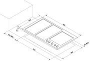 Варочная поверхность Korting HG 995 CTX фото 3 в Санкт-Петербурге