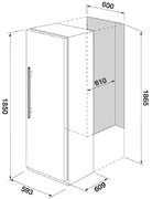 Встраиваемый холодильник Fulgor Milano FRSI 401 FED X фото 3 в Санкт-Петербурге