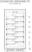 Винный шкаф Dunavox DX-70.258B фото 2 в Санкт-Петербурге