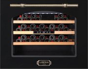 Встраиваемый винный шкаф Lofra ZBRNM24M/A CANTINA 24 NERO MAT BRONZO фото в Санкт-Петербурге