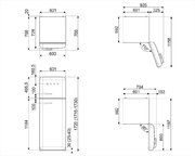 Холодильник Smeg FAB30LBL3 фото 3 в Санкт-Петербурге