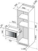 Встраиваемая микроволновая печь Brandt BMS7120WW фото 4 в Санкт-Петербурге