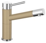 Смеситель Бланко Alta compact chrome/Silgranit шампань фото в Санкт-Петербурге Смеситель Blanco Alta compact chrome/Silgranit шампань фото в Санкт-Петербурге