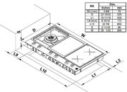 Газо-электрическая панель Bertazzoni PM36 1 IG X фото 4 в Санкт-Петербурге
