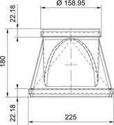Переходник прямоугольн./круглый Фабер RRC 220х90мм фото 2 в Санкт-Петербурге Переходник прямоугольн./круглый Faber RRC 220х90мм фото 2 в Санкт-Петербурге