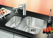 Мойка Blanco Ypsilon 550-U чаша справа, клапан-автомат нержавеющая сталь фото 2 в Санкт-Петербурге