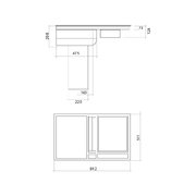 Варочная панель FALMEC Design+ MODULA/M2 (84 х 51) фото 3 в Санкт-Петербурге