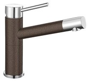 Смеситель Blanco Alta compact chrome/Silgranit кофе Смеситель Blanco Alta compact chrome/Silgranit кофе