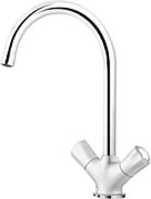 Смеситель Бланко Amona chrome/silgranit белый фото в Санкт-Петербурге Смеситель Blanco Amona chrome/silgranit белый фото в Санкт-Петербурге