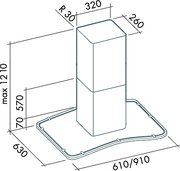 Вытяжка Falmec Astra isola 90 ix (800) ECP фото 2 в Санкт-Петербурге