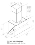 Вытяжка Pando P-730/90 CR NE+BL V. 1050 SEC PLUS фото 3 в Санкт-Петербурге