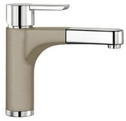 Смеситель Blanco Pylos-S chrome/Silgranit серый беж фото в Санкт-Петербурге