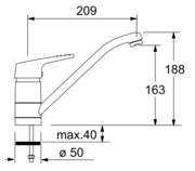 Смеситель Франке 460-1 хром/сахара фото 2 в Санкт-Петербурге Смеситель Franke 460-1 хром/сахара фото 2 в Санкт-Петербурге