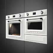Компактный духовой шкаф с пароваркой Smeg SF4920VCB1 фото 3 в Санкт-Петербурге