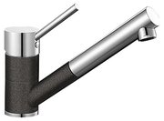 Смеситель Бланко Antas-S chrome/Silgranit антрацит фото в Санкт-Петербурге Смеситель Blanco Antas-S chrome/Silgranit антрацит фото в Санкт-Петербурге
