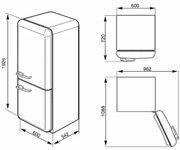 Холодильник Smeg FAB32RPN1 фото 3 в Санкт-Петербурге