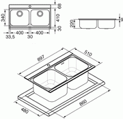 Мойка Смег LI92B фото 3 в Санкт-Петербурге Мойка Smeg LI92B фото 3 в Санкт-Петербурге