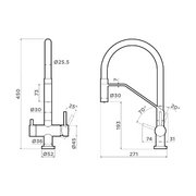 Смеситель Omoikiri Akeno gm фото 2 в Санкт-Петербурге
