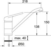 Смеситель Franke 750 оникс фото 2 в Санкт-Петербурге
