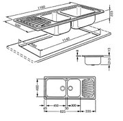 Мойка Смег SG116D фото 2 в Санкт-Петербурге Мойка Smeg SG116D фото 2 в Санкт-Петербурге