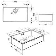 Мойка Смег VQ72RS-2 фото 2 в Санкт-Петербурге Мойка Smeg VQ72RS-2 фото 2 в Санкт-Петербурге